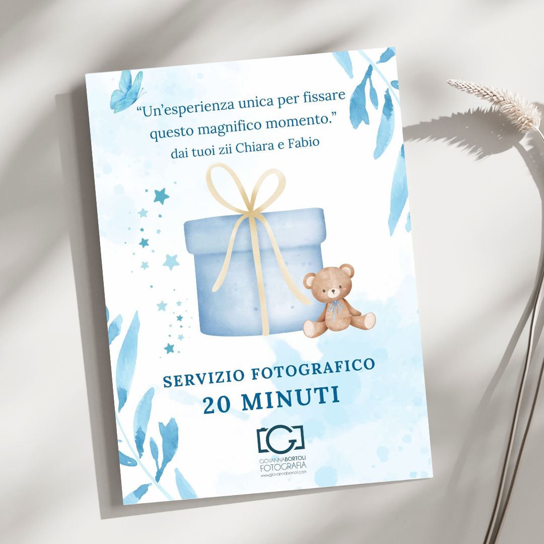 Buono Regalo Personalizzabile  per Servizio Fotografico in Studio